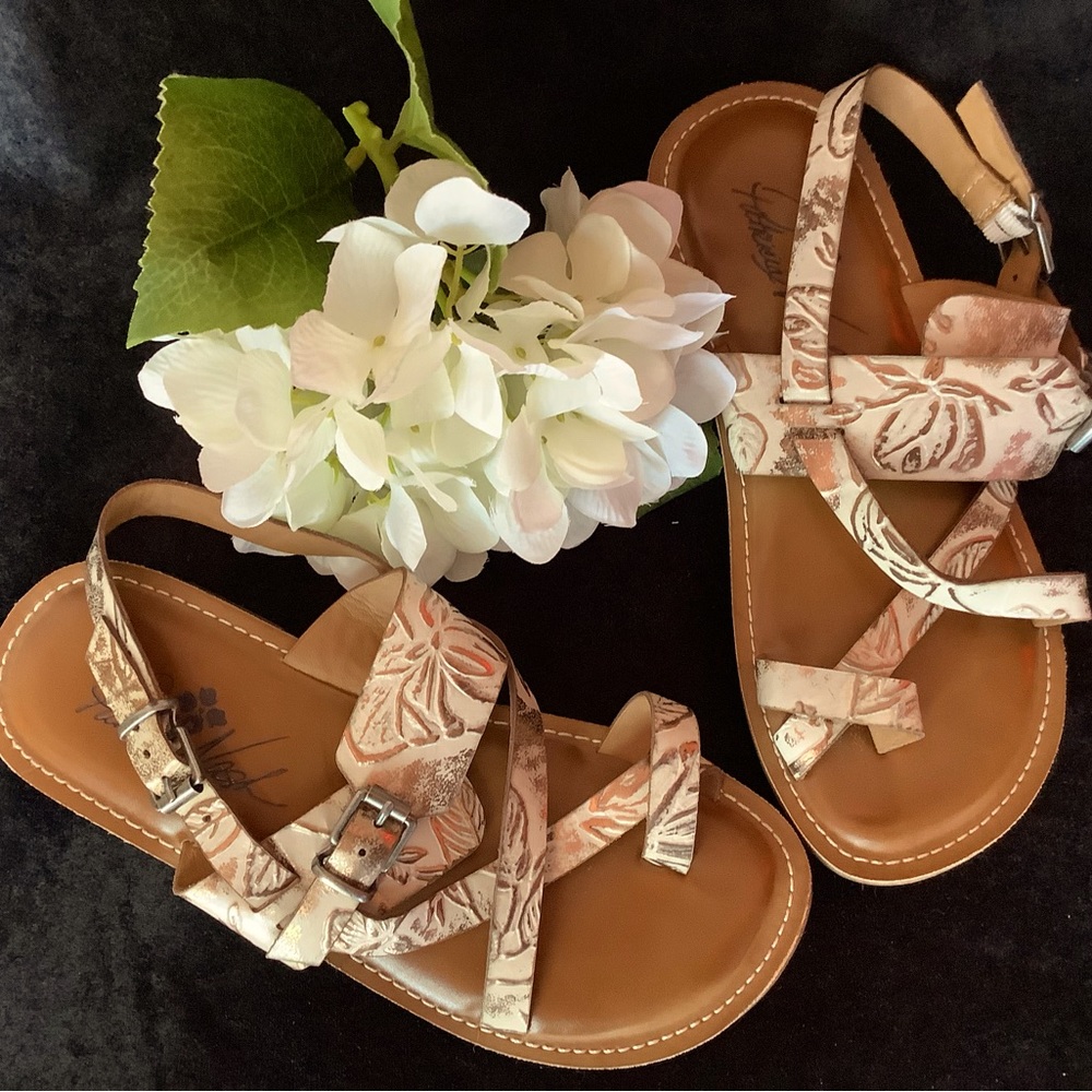 Patrica Nash Natural Fidella Sandals Size 6